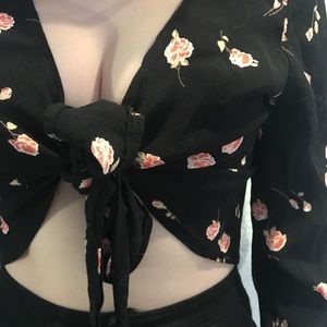 BRANDY MELVILLE TIE UP ROSE BLOUSE!PICK YOUR PRICE